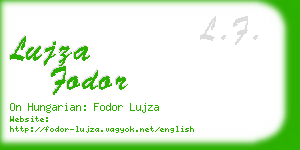 lujza fodor business card